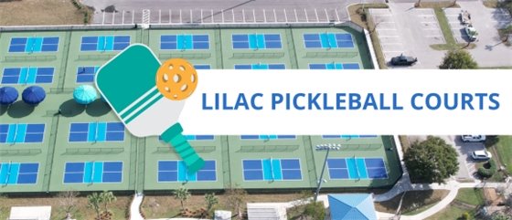 Lilac Pickleball courts.