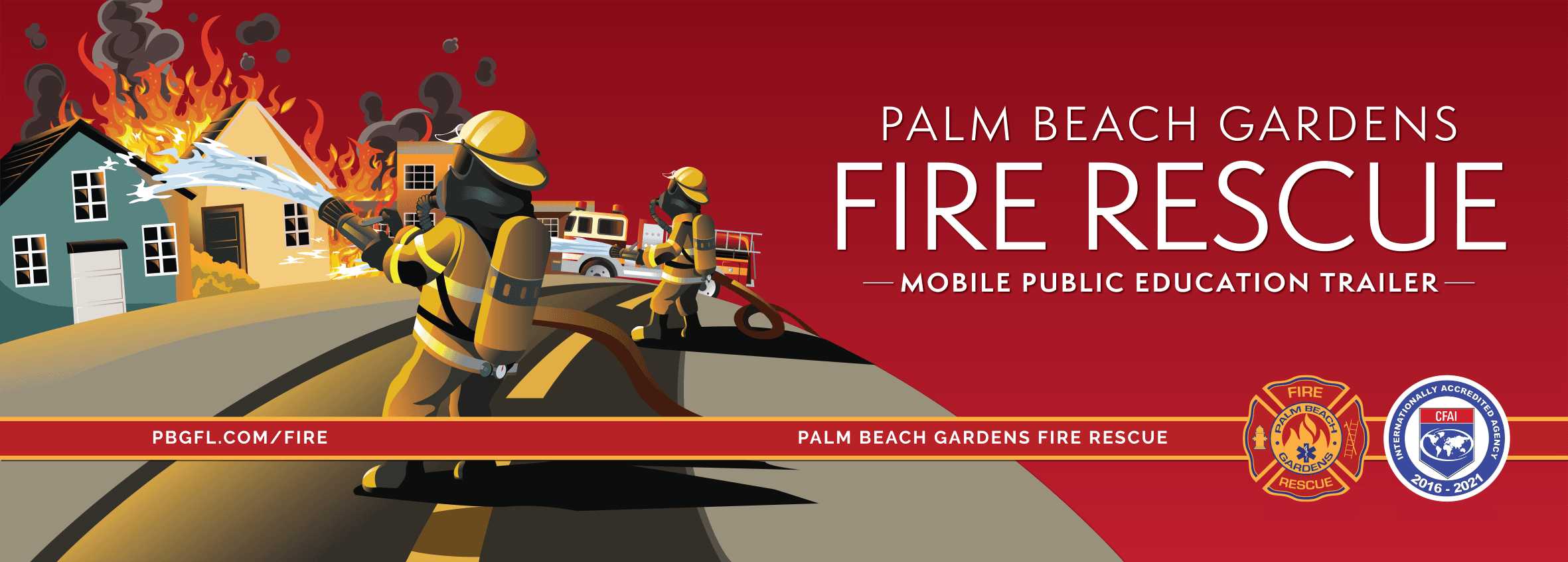 Mobile Fire Education Trailer for Community Events.