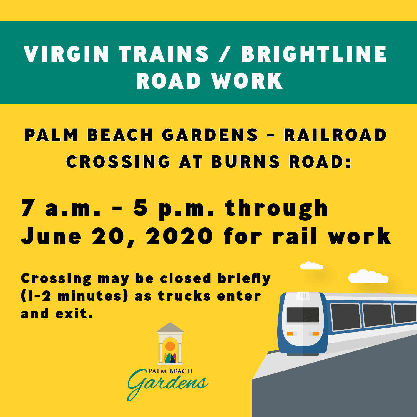 Railwork at Burns Road Crossing