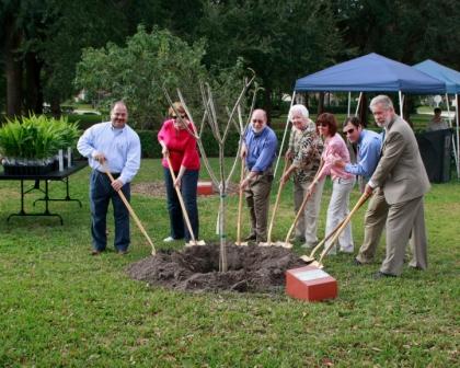 Arbor Day 2011 City Council Planting a Tree