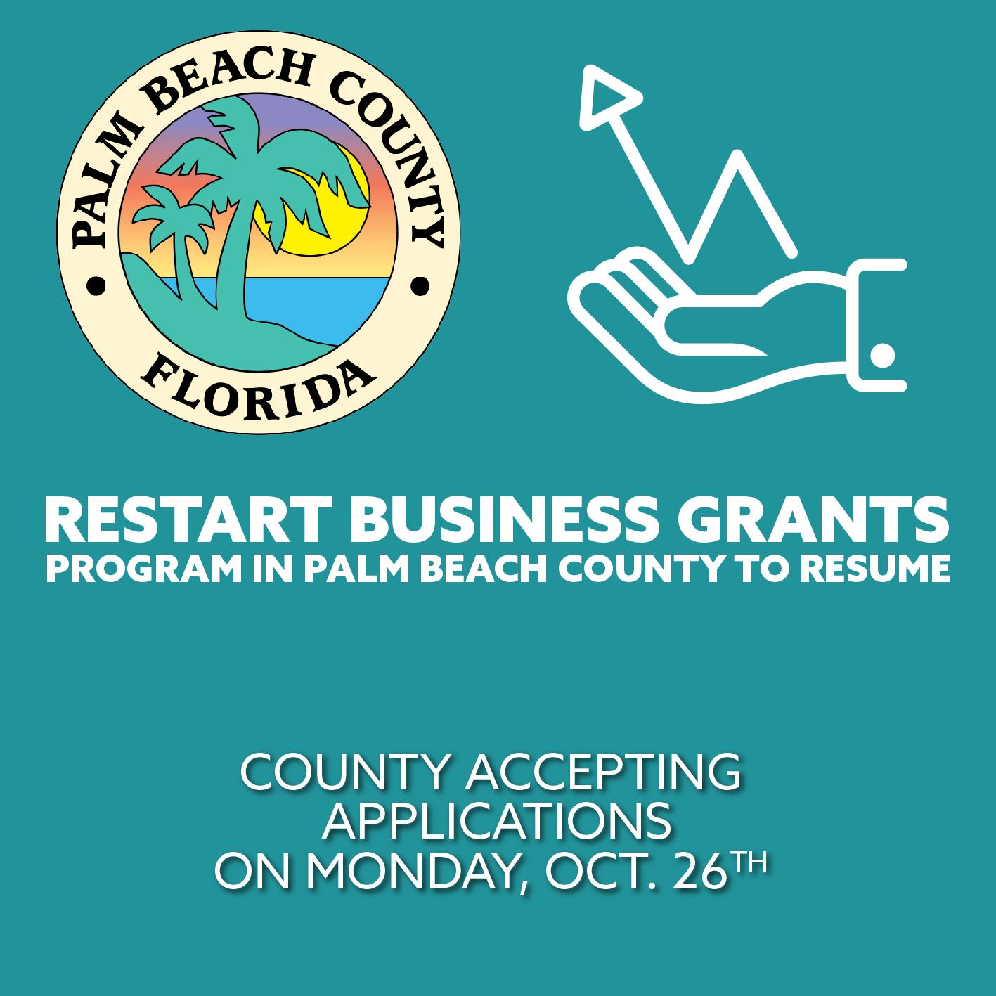 County Restart Business Grants Program accepting applications on October 26, 2020.