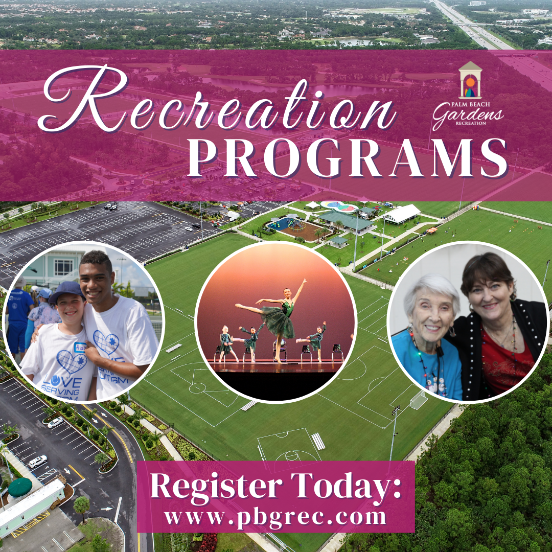 Recreation Programs now available. Sign up at www.pbgrec.com.
