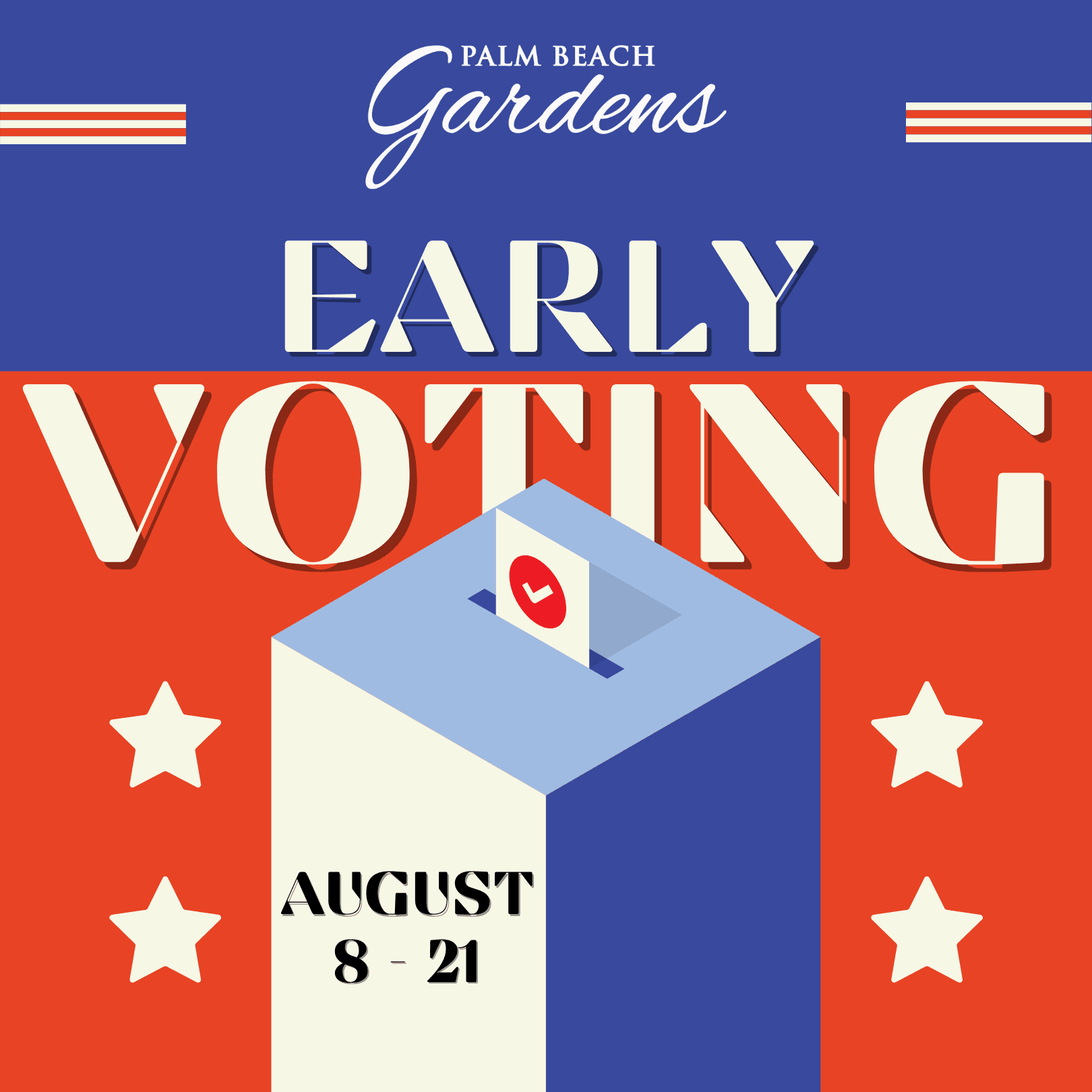 Early voting begins August 8, 2022.