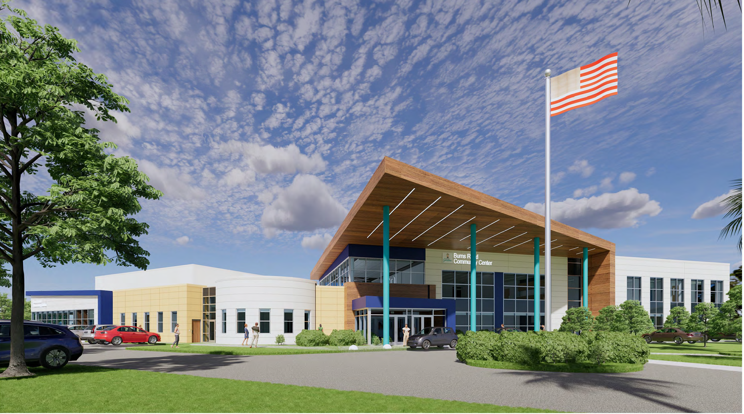 BRCC Front entrance rendering.