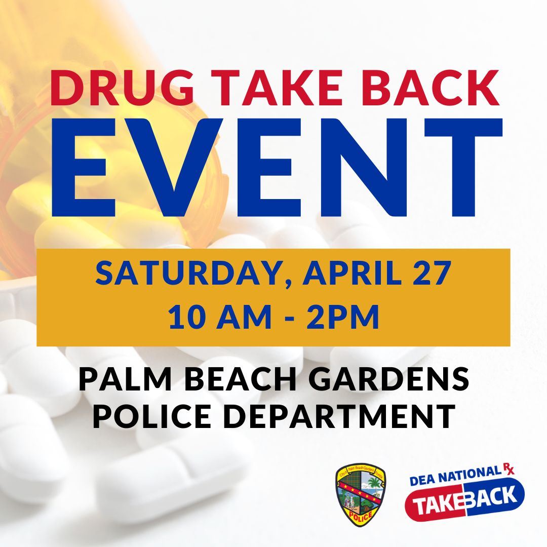 National Prescription Drug Take Back Day April 27 10 a.m. - 2 p.m.
