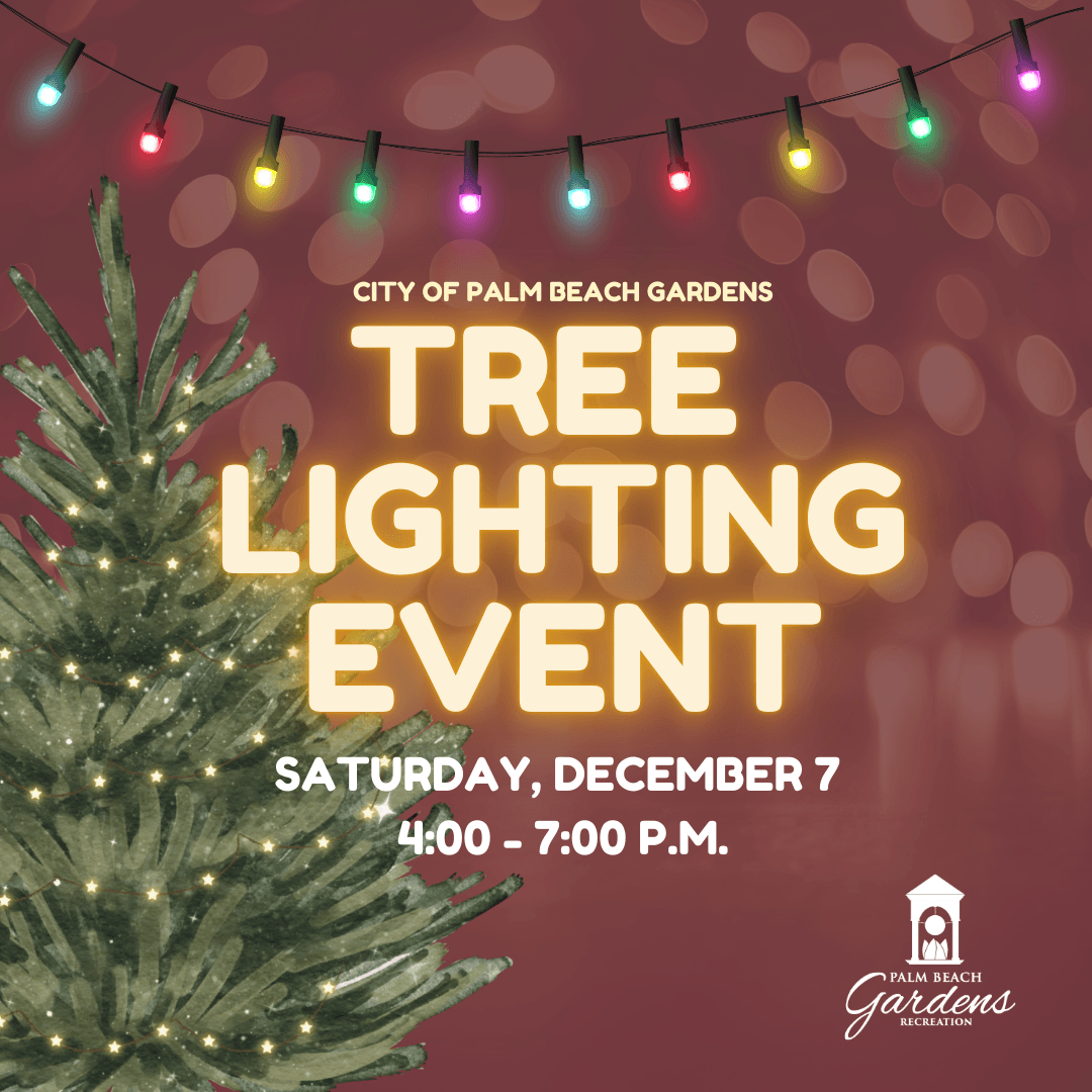 Palm Beach Gardens Tree Lighting Event.