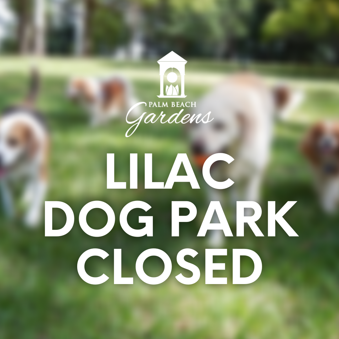 Dog Park Closed.