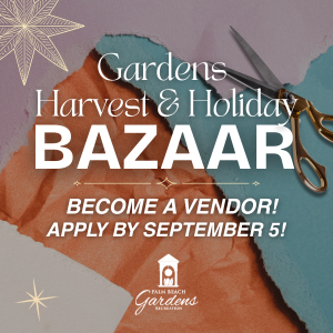 Become a vendor at the Harvest and Holiday Bazaar.
