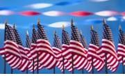 American flags