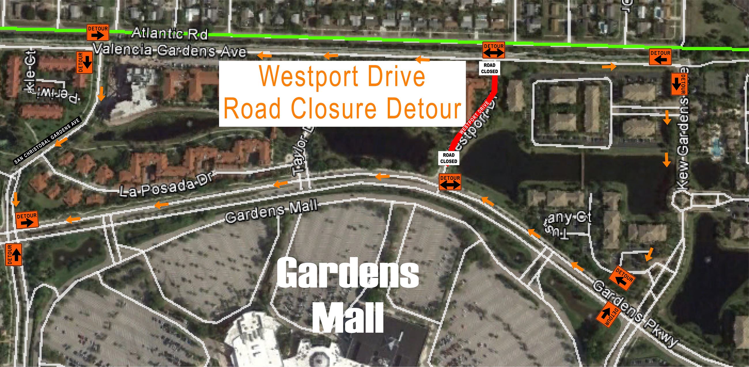 Westport Drive Detour