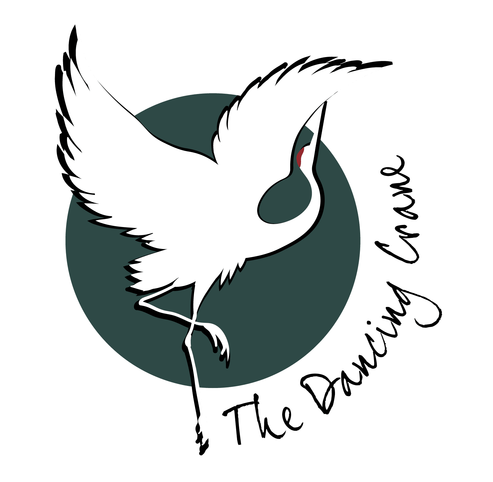 The Dancing Crane Primary Logo PNG (Full Color)