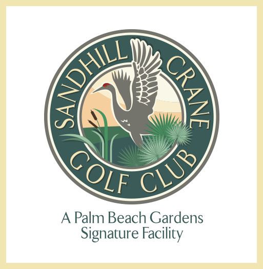 Sandhill Crane Golf Club - A Palm Beach Gardens Signature Facility logo.