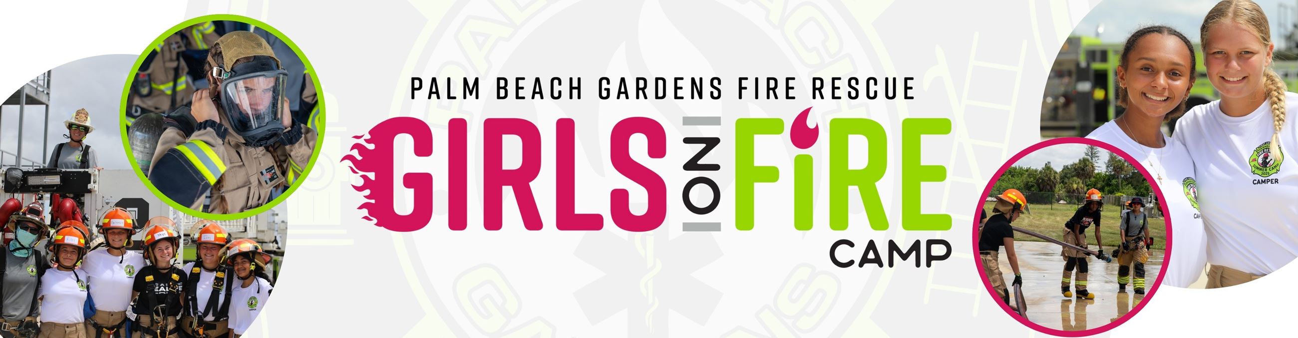 Girls on Fire Camp Banner.